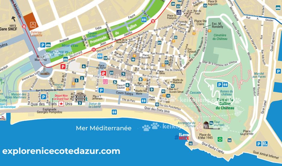 英國人散步大道（Promenade des Anglais）｜沿著地中海海岸散步，欣賞尼斯海景